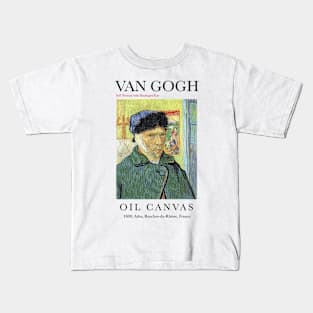 Self Portrait with Bandaged Ear - Van Gogh Art Print Kids T-Shirt